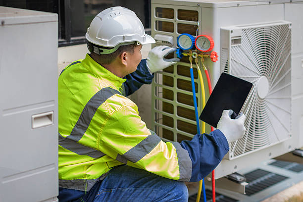 Professional Heat Pump Repair technician working in Albion, PA